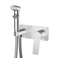 Смеситель Rossinka RS20-51 с гигиеническим душем встраиваемый