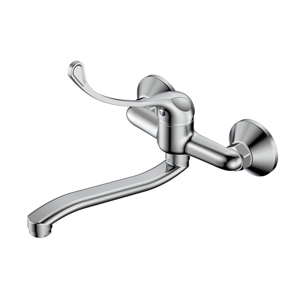 Смеситель Rossinka Y35-24 для кухни/раковины с S-образным поворотным изливом