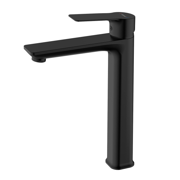 Смеситель Rossinka RS27-14BL для раковины высокий монолитный