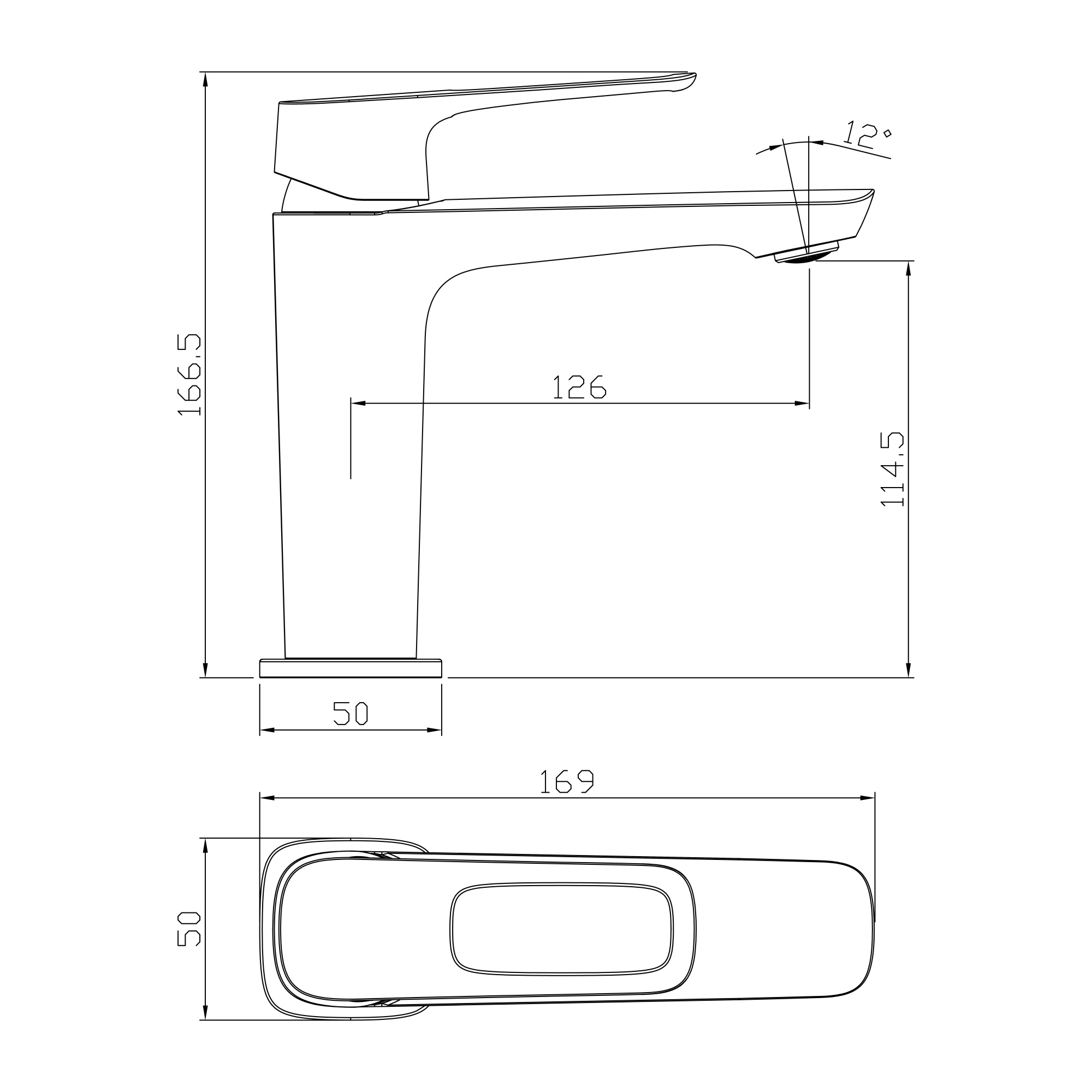 Смеситель Rossinka RS46-11 для раковины Смеситель Rossinka RS46-11 для раковины