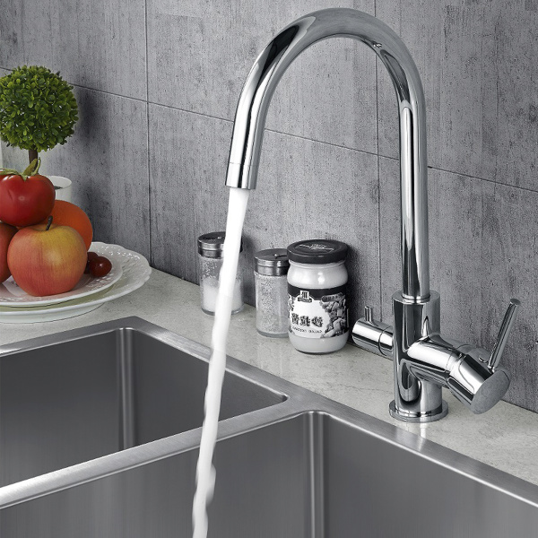 Смеситель Rossinka Z35-28 для кухни с подключением к фильтру с питьевой водой